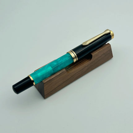 Admok M800 Pen Sky Blue Acrylic Piston Fountain Pen Bock Schmidt Nib F M B 0.5 0.7 1.0MM Nib Golden Clip Writing Office Gift Pen