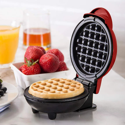 Mini Waffle Maker Bubble Egg Cake Oven Breakfast Love Heart Small Waffle Maker Cooking Appliance for Children's Birthday Parties