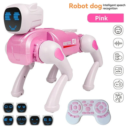 AI Smart Robot Dog X1 Voice Control LED / Chien Robot IA X1 Commande Vocale LED