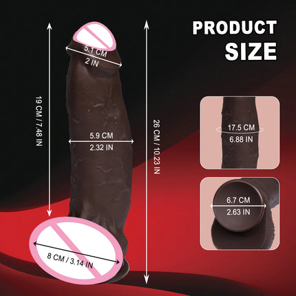 Long Foreskin Dildo Black Soft Lifelike Dildos Realistic Skin Big Silicone Penis Anal Suction Cup Dick Adult Sex toys For Women