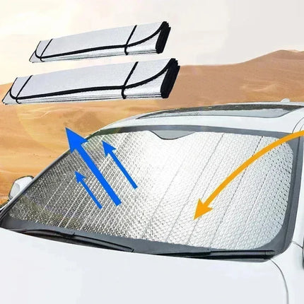 Car front and rear sun visors Car windshield Summer sun protection Heat Insulation Window sunshade Car interior sun visor