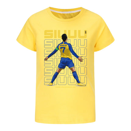 Summer Kid boy clothes Set Children Girls Football CR7 Star Printed T-shirts Topm Bottom Tracksuits
