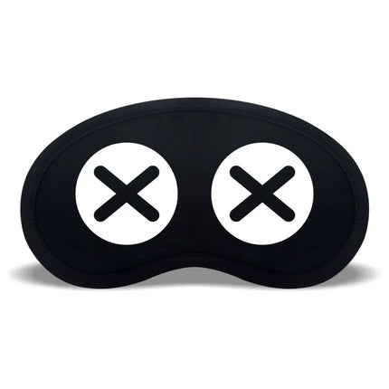 Cute Expression Black Blackout Eye Mask Women Girl Men Office Travel Essential Gift Unisex Funny Cartoon Nap Time Sleep Eye Mask