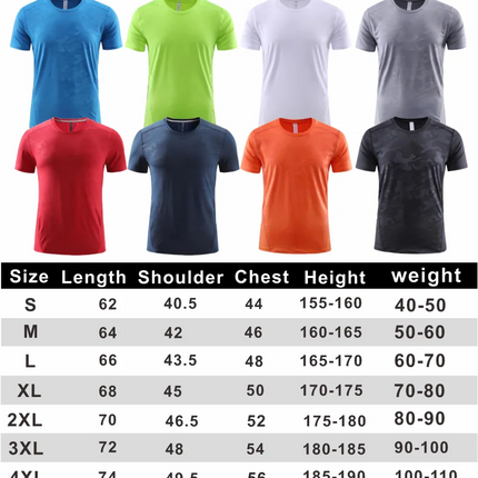 High-Quality Sport Quick-Drying T Shirt Custom Logo Round Neck Embroidery Polyester Print Personal Design Tops 2023