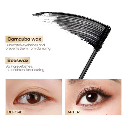 Mistine Waterproof Mascara Volume and Length 2g Curling Lifting No Clump Smudge-Proof Black Cruelty Free & Vegan Mascara