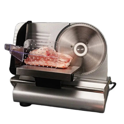 220V Electric Meat Slicer, Commercial Mutton Beef Lamb Cutter, Automatic Vegetable & Bread Slicing Machine, Stainless Steel Food