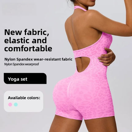 Women's One-Piece Yoga Fitness Suit Hollow out Beautiful Back Running Sportswear Moisture Wicking Summer Autumn Winter