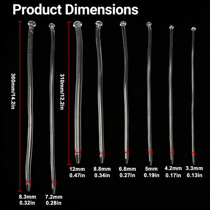 Smooth TPE Penis Plug,Urethral Dilator Rod,Long Urethra Catheter Sounding Dilation Sounds,Sex Toys for Men