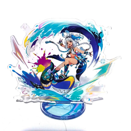 Anime Genshin Impact Figure VARKA ZIBAI Acrylic Stand Model Plate 1pc Desk Decor Standing Sign Game Fans Gift