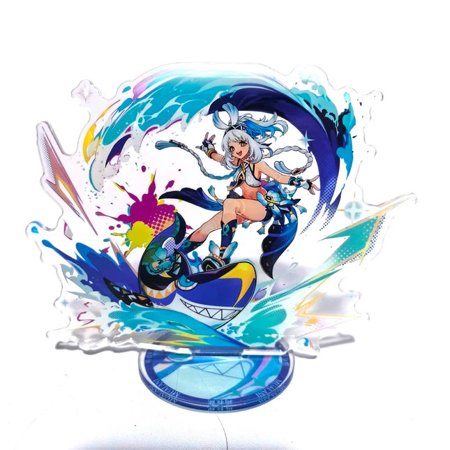 Anime Genshin Impact Figure VARKA ZIBAI Acrylic Stand Model Plate 1pc Desk Decor Standing Sign Game Fans Gift