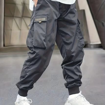 Men's Cargo Pants, Casual, Sporty, Outdoor, Large Pockets, Lightweight, Legging, Cropped Slacks 06B