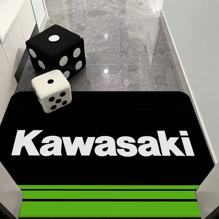 K-Kawasaki Hallway Carpet Non-Slip Laundry Room Mat Laundry Decor Balcony Child Living Room Bedside Area Rugs