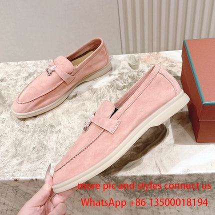 Designer luxury 2026 new casual women's fashionable and comfortable versatile loafers all leather flat shoes