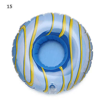 1PC Inflatable Float Cup Pad Swimming Pool Drink Cup Stand Holder Cute Drink Pool Mat For Kids Toy Summer Pool Party Decorations