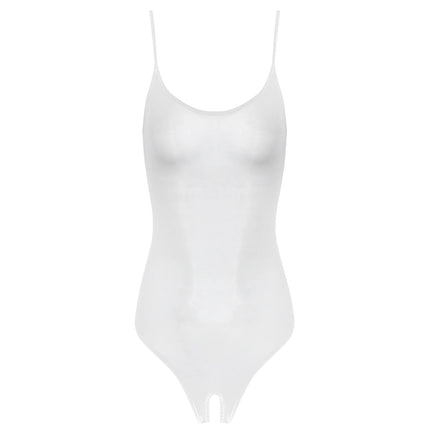 Womens Sexy Bodycon Bodysuit Exotic Teddies Adjustable Strap See Through Lingerie Tights Stretchy High Cut One Piece Swimsuit