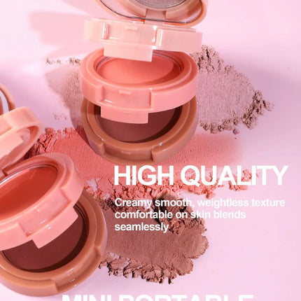 3-In-1 Face Bronzer Highlighter Makeup Palette Matte Pearlescent Blush Contouring Shadow Brighten Three-layer All-in-one Palette