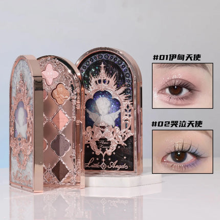 Flower Knows Little Angel Collection Nine-Color Eyeshadow 10.5g Delicate Matte Chameleon Eye Makeup Cosmetics