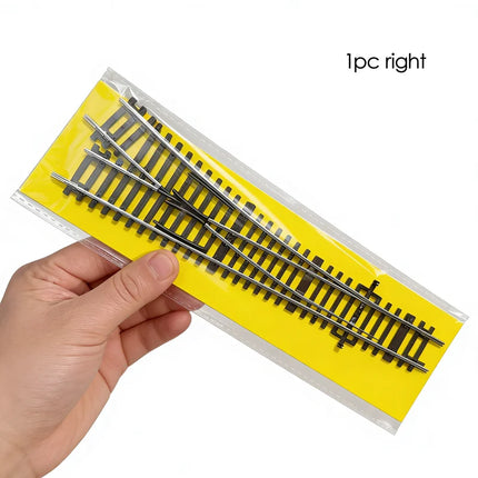 Ho Scale 1/87 Model Train Track Nickel-chromium Material Electrical Powered Simulated Track Model Straight Curved Turnout Rails