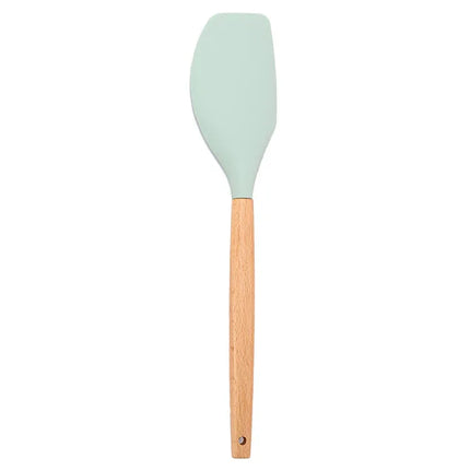 Non-Stick Cream Baking Scraper Silicone Butter Spatula Cutter Chocolate Smoother Wooden Spatula Heat Resistant Kitchen Cake Tool