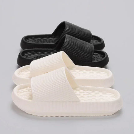 Women's Thick Platform Cloud Slippers EVA Soft Sole Pillow Slides Summer Beach Flip Flops Women Non Slip Bathroom Home Slippers