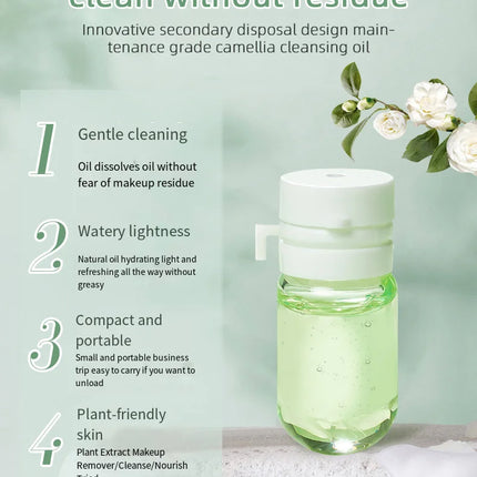 Maffick10pcs/30pcs Cleansing Oil Camellia Sublime Nourishing Moisturizing Deep Pore Cleansing Makeup Removing Oil
