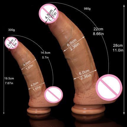 4/6cm Huge Dildos Adult Sex Toys for Women Realistic Dildo Double Layered Liquid Silicone Thick Penis Woman Masturbation Penis