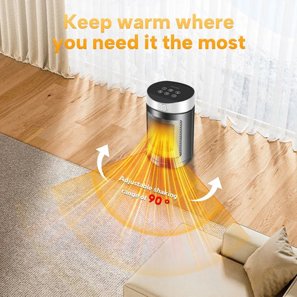 Electric Heater 1500W Space Heater Indoor Energy Saving Hot Air Heater With Remote Control Timer Warmer For Office Home