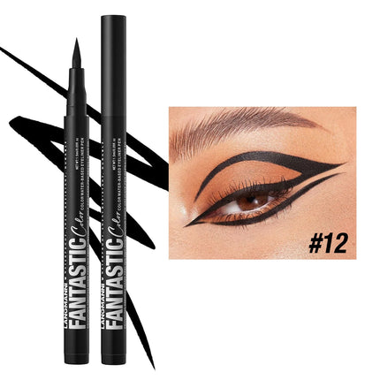 12 Colors Water-based Eyeliner Liquid Matte Red Quick-Drying Smudge-Proof Smooth Eyeliner Pen Long-Lasting Eyes Makeup Cosmetics