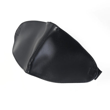 Black PU Leather Sex Eye Mask Cover Nose Large Area Sex Mask BDSM Accessoire Bdsm Bondage Restraints Sex Toys for Women Couples