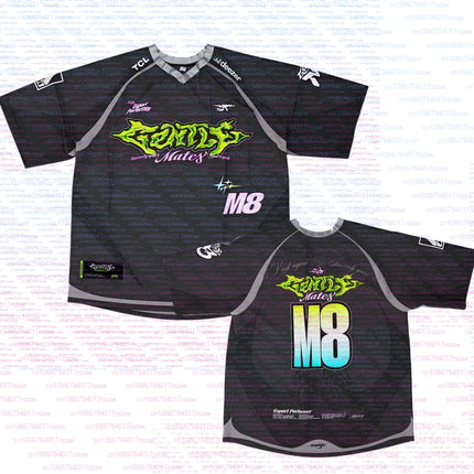 M8 Esports Club 2026 VCT Jersey Gentle Mates Fans Custom ID Uniform Men Summer Breathable Short Sleeve Casual Sportswear Tops