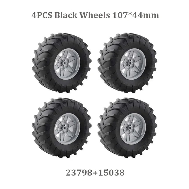 MOC 4WD RC Car Chassis Kit Drive Climbing Car Off-Road with Suspension 8CH APP Remote Control 8882 Technical part For legoeds