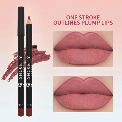12 Piece Matte Lip Liner Set for Nude Makeup Waterproof and Sweat Proof Long Lasting Makeup Lip Liner and Lipstick in One