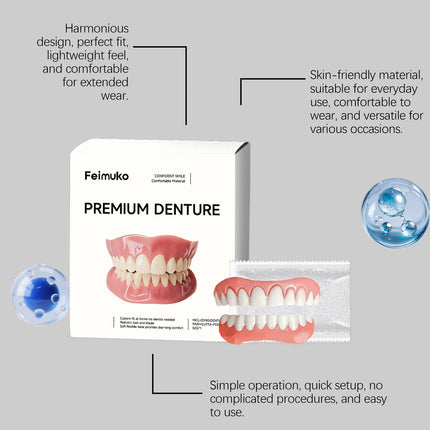 2026 Adult Adjustable Denture Set Adjustable Snap-on Dentures Portable Braces Decorative Teeth Gap Oral Hygiene Care