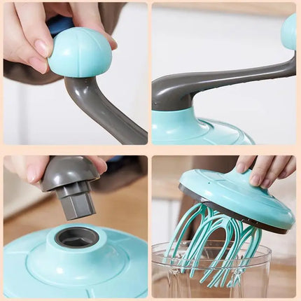 Multifunctional Manual Whisk Semi-automatic Egg White Cream Cake Egg Hand Mixer Hand Crank Beater Household Kitchen Gadget