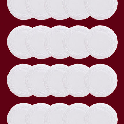 2-5-10-20Pcs Portable and Practical High-Grade White Round Powder Puff for Base and Fixing Makeup