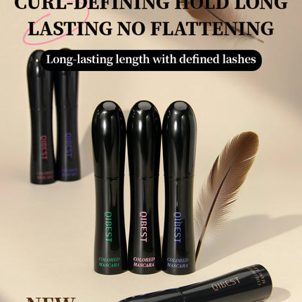 Chocolate Brown Mascara Colorful Curling Eyelash Extension Waterproof Fast Drying Lengthening Eye Black Lashes Makeup Lasting