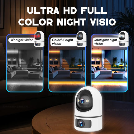 ANSVICAM 4K IP Camera 5G WiFi Dual Lens Tuya Smart Auto Tracking CCTV Cameras Wireless Surveillance ONVIF Security Baby Monitor
