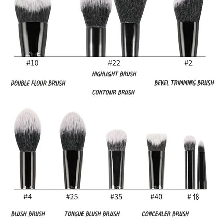 KVD Makeup Brushes Series Blusher Powder Foundation Concealer Eye Shadow Blending Cosmetic Beauty Soft Brush Tools Maquiagem
