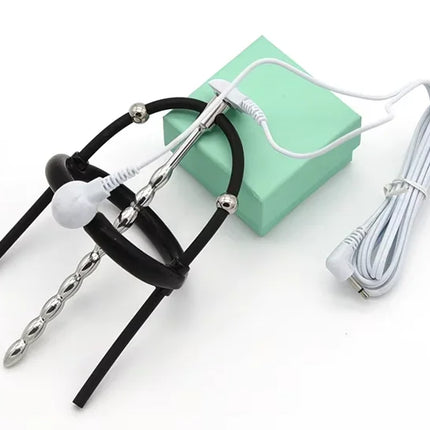 Promotion Electroshock E-stim Sex Products Electrosex Penis Ring E-stim Anal Butt Plug Electrostimulation Nipple Clamps Estim