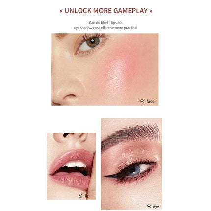 Multi-function Blush Stick Natural Cheek Face Rouge Blusher Cream Lasting High Color Rendering Brightening Skin Tone Waterproof