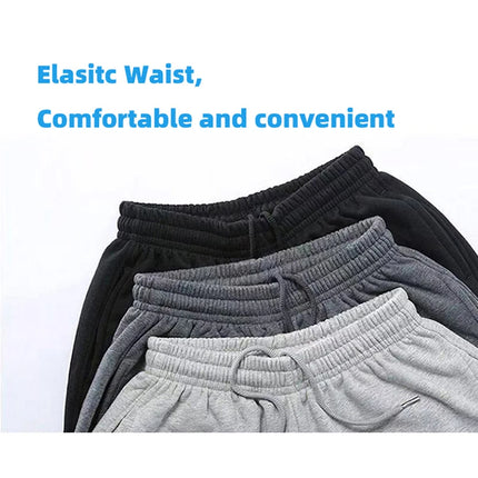 Men's Thin Wide Leg Sweatpants Joggers Oversize Straight Sports Tracksuit Pants Plus Size 5XL 6XL 7XL with Zipper Y1A1