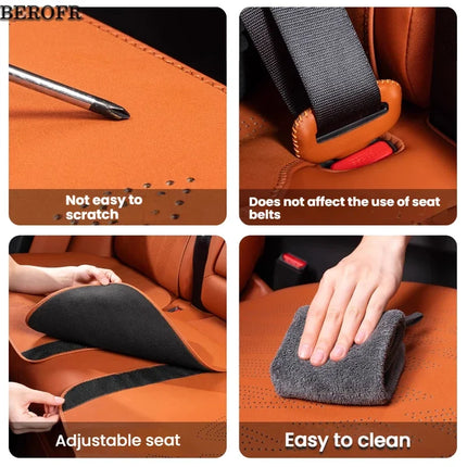 For VW GTI Polo Golf Passat Tiguan Arteon Touareg Taigo Car Seat Cushion Fit All-Season Seat Breathable Waterproof Accessories