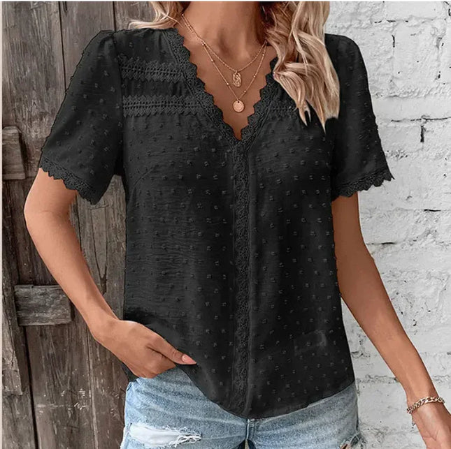 Solid Casual Loose Blouses For Women Fashion  Summer Vintage Women's Oversized Shirts And Blouses Elegant Youth Female Tops