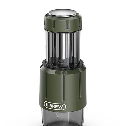 HiBREW 2 in 1 Portable Coffee Machine Hot/Cold Water Manual Espresso Maker For Capsule & Ground Hand Press Brewer H4D