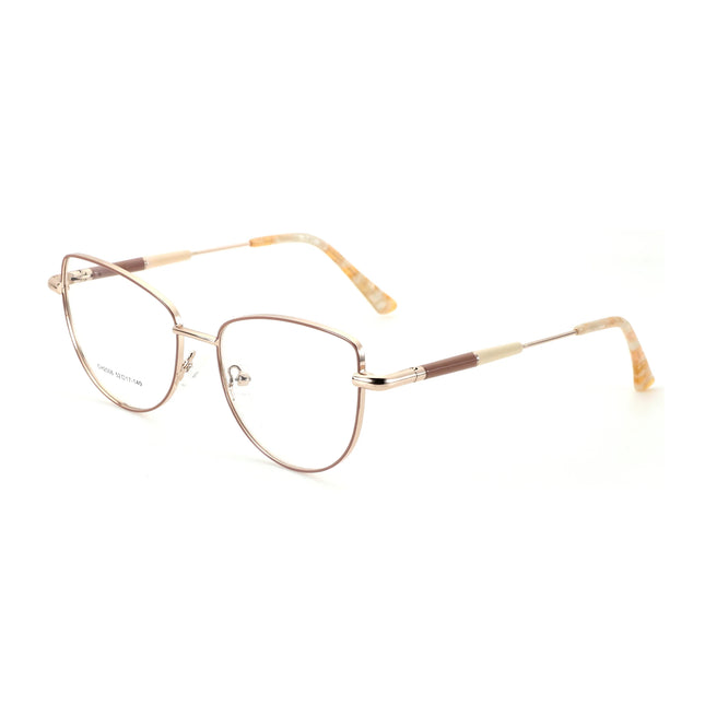 ZENOTTIC M Size Fashion Cat Eye Metal Prescription Glasses Woman Butterfly Optical Eyeglasses
