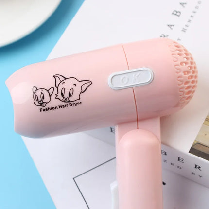 Children's Foldable Hair Dryer 450w Power, High Air Volume, Quick Drying, Student Dormitory, Convenient For Home Use And Travel