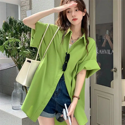 XEJ Elegant and Youthful Women's Blouses Oversize Shirts Women's Summer Clothing Spring 2022 Short-Sleeve Youth Blouses