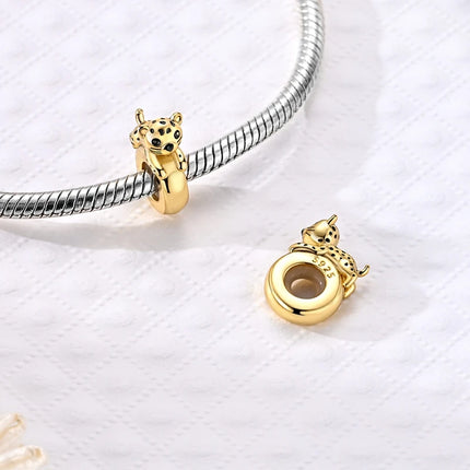 New Original 925 Silver Sterling Charms Beads Pendant Cat Dog Lion Tiger Girl Boy Charms Fit Bracelet Woman Fashion Jewelry Gift