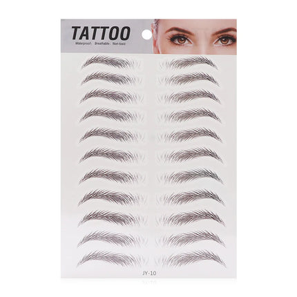 Brow stickers Water-based Lasting 4D Hair-like Eyebrow Authentic Eyebrow Tattoo Sticker False Eyebrows