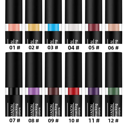 Vampire Cosplay Matte Lipstick Moisturizing Long Lasting Waterproof Non Fade Black White Colorful Lip Gloss